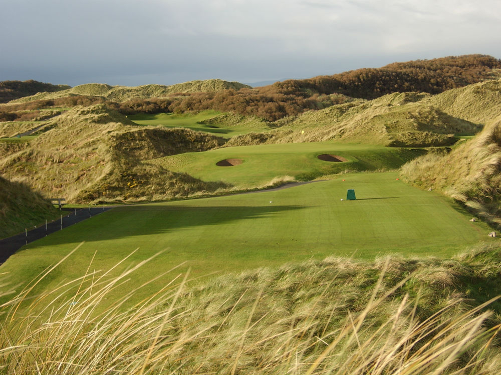 Trou n°6 du parcours Strand au club de golf de Portstewart en Irlande du Nord
