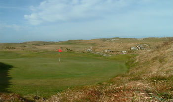 Large green sur le parcours du Connemara